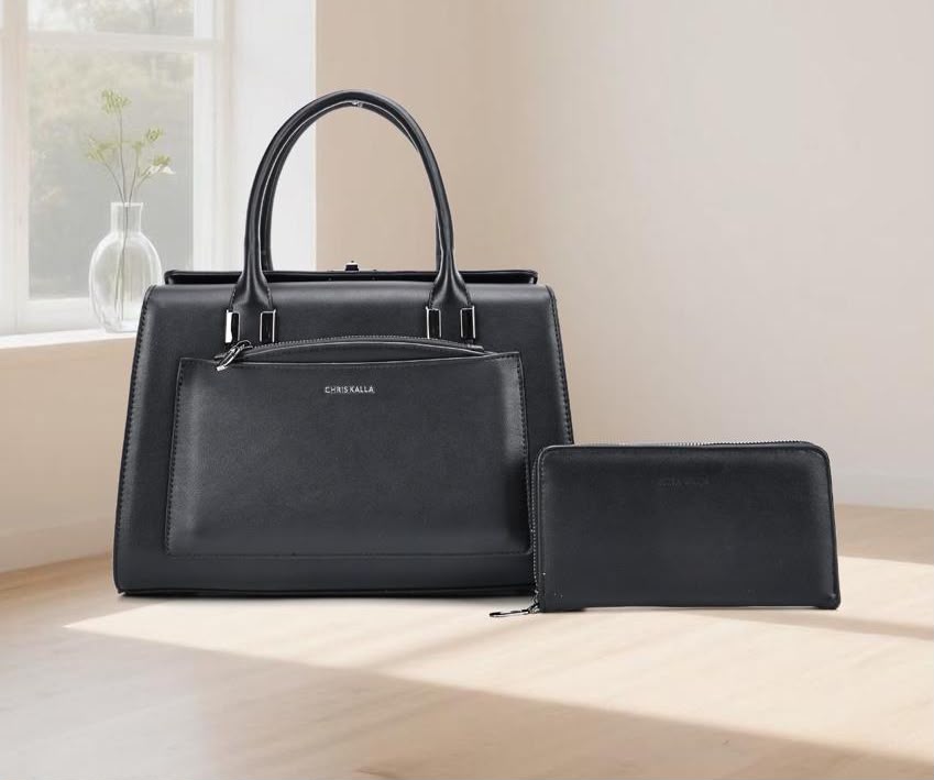 Sac à Main Rigide Bi-matière Chic