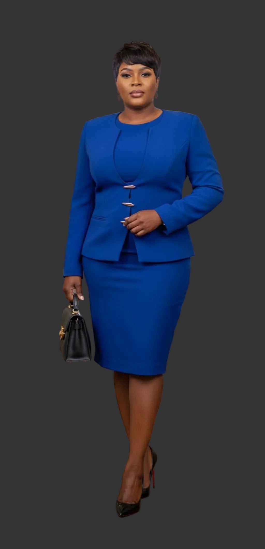 Tailleur Jupe Professionnel– Coupe Élégante et Structurée