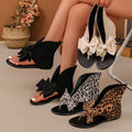Sandales Bottines d'Été à Nœud Élégant – Style Romain Confortable