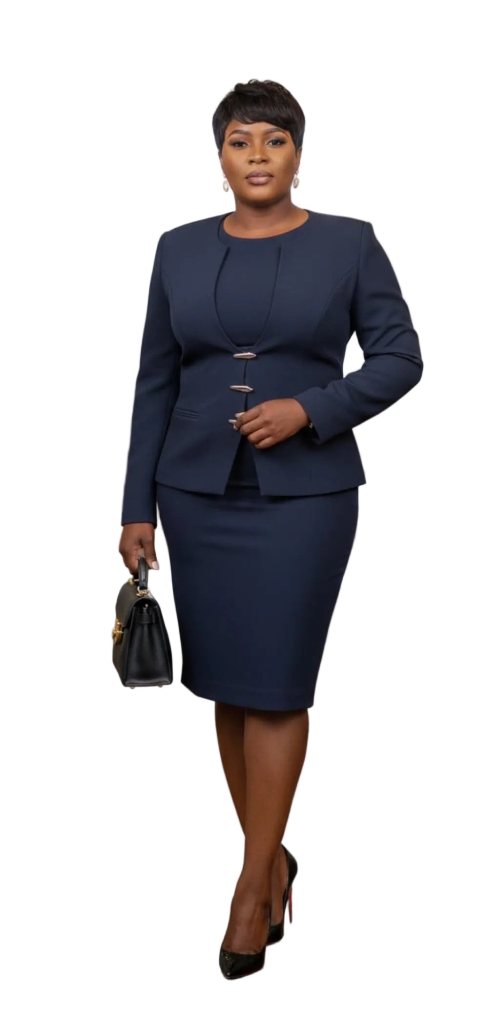 Tailleur Jupe Professionnel– Coupe Élégante et Structurée