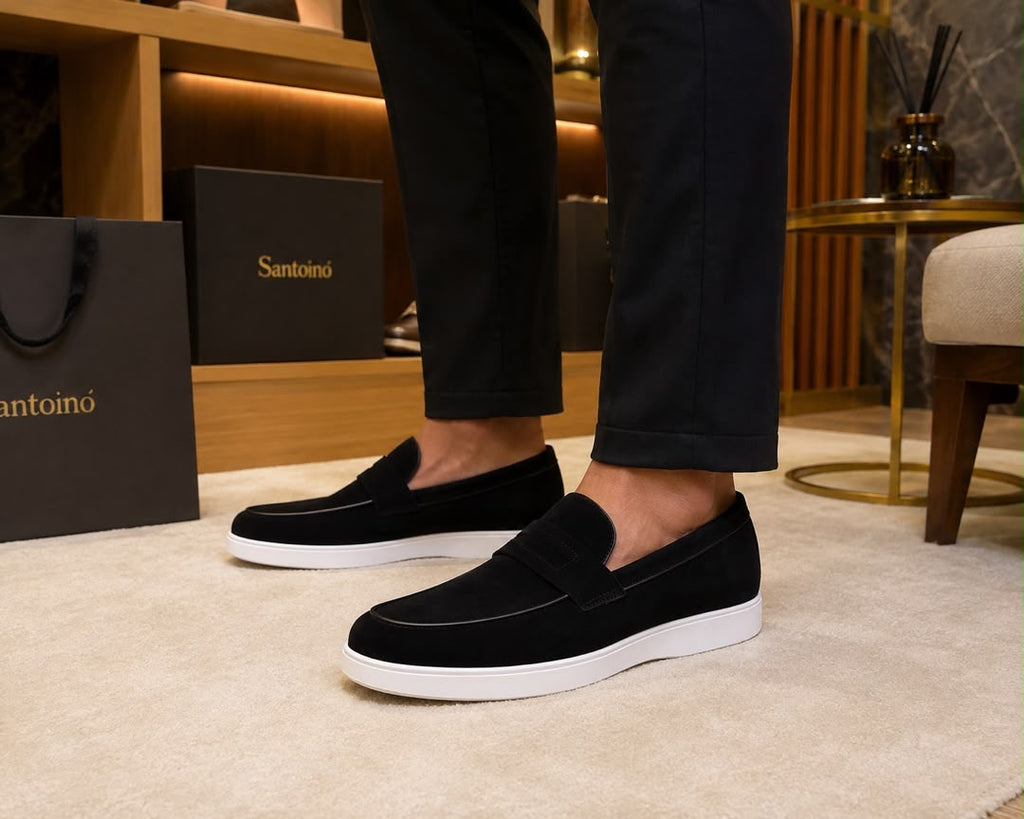 Mocassins Business Casual en Daim – Collection Homme