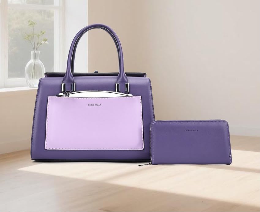 Sac à Main Rigide Bi-matière Chic