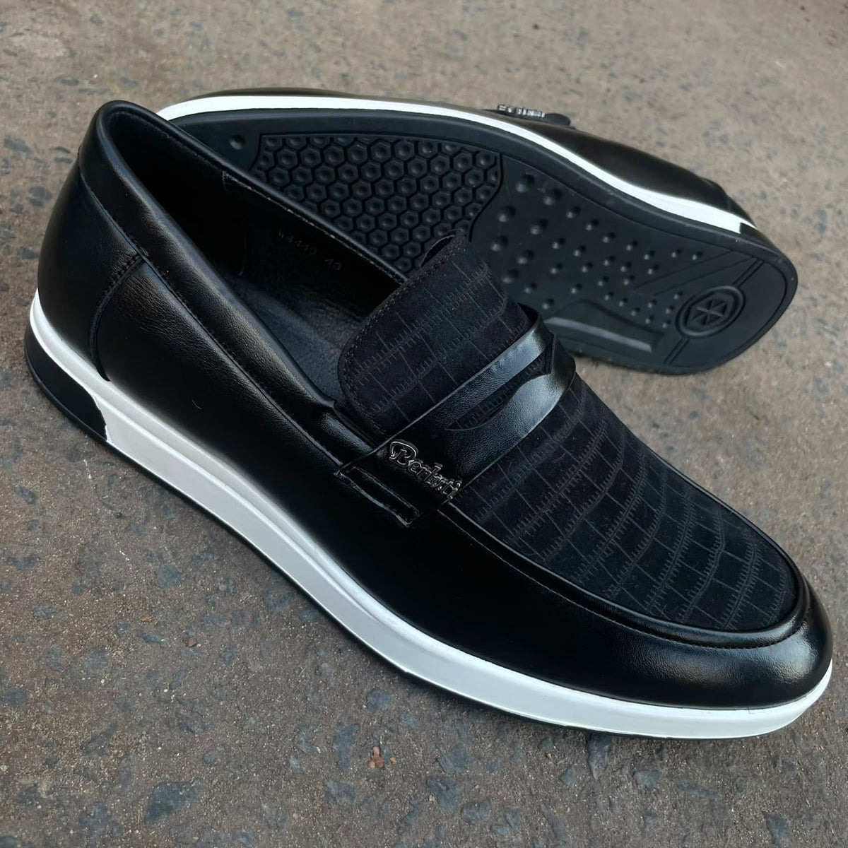 Mocassins Décontractés Premium en Cuir Embossé Crocodile – Collection Homme