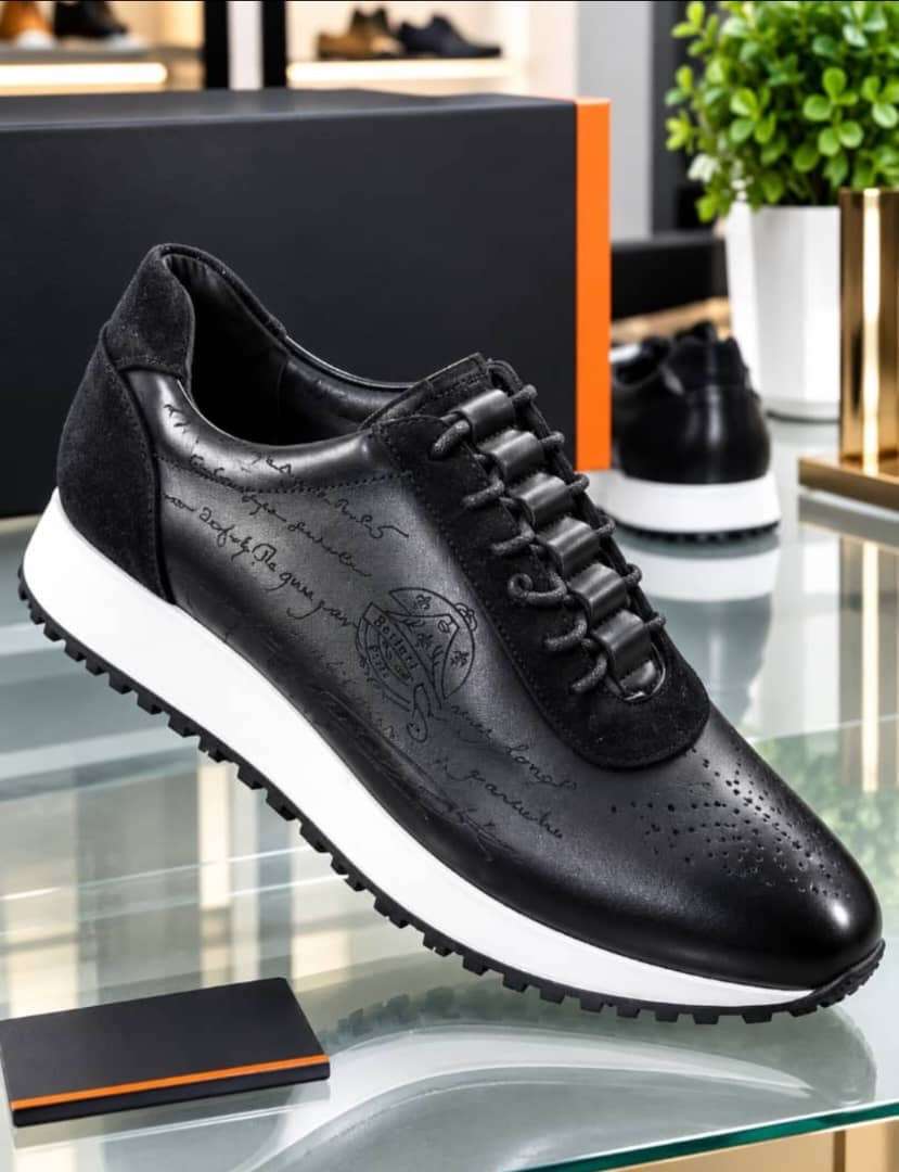 Sneakers Hybrides en Cuir – Modèle Calligraphie Scritto