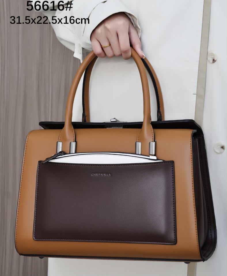 Sac à Main Rigide Bi-matière Chic