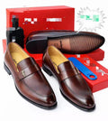 Souliers Mocassins Homme en Cuir – Noir Classique / Formel. 40 à 46.
