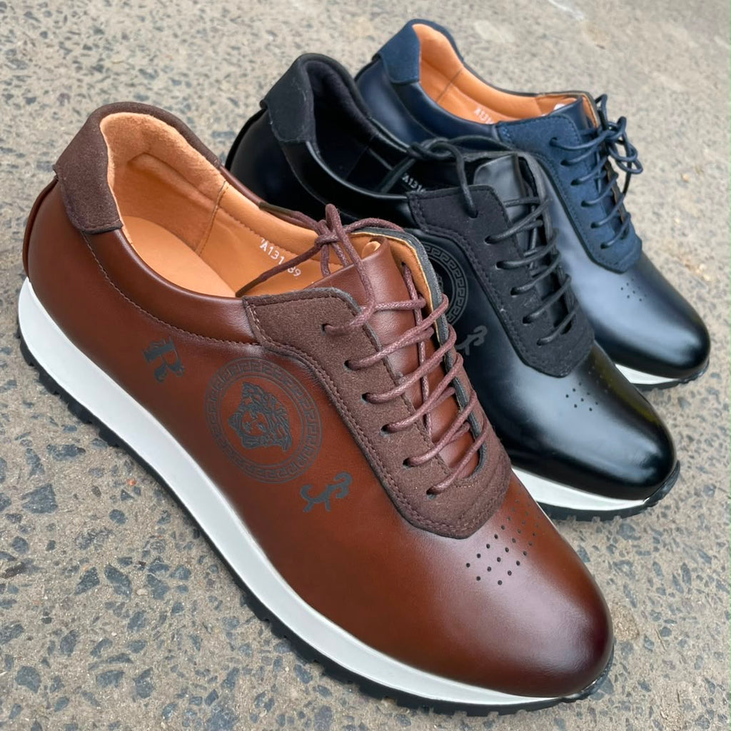 Baskets Urbaines en Cuir Élégantes – Style Derby