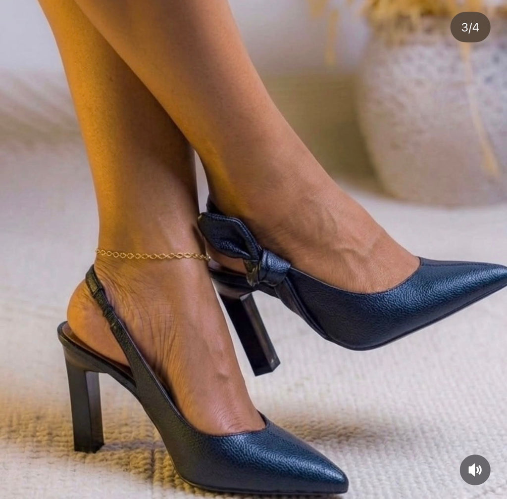 Escarpins Slingbacks "Soleil Brillant" – L’Élégance Intemporelle