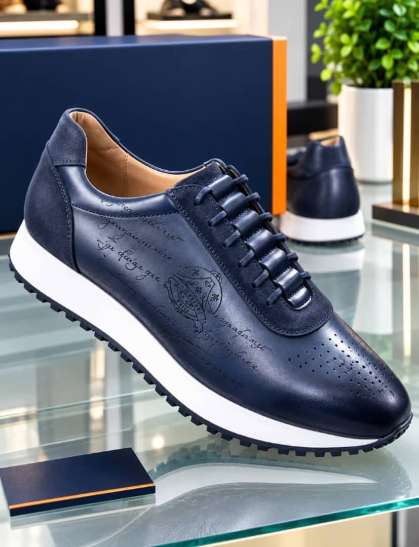 Sneakers Hybrides en Cuir – Modèle Calligraphie Scritto