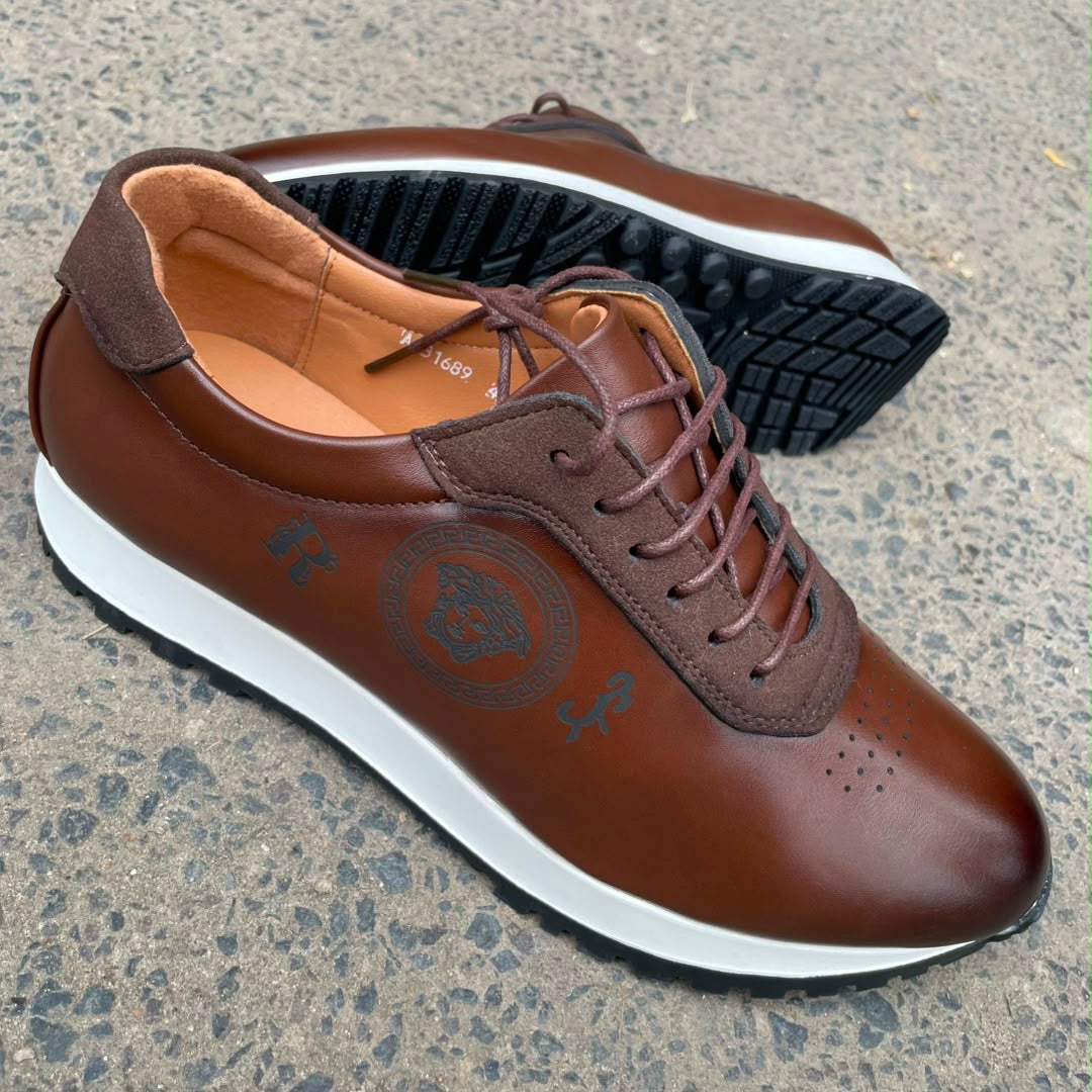 Baskets Urbaines en Cuir Élégantes – Style Derby