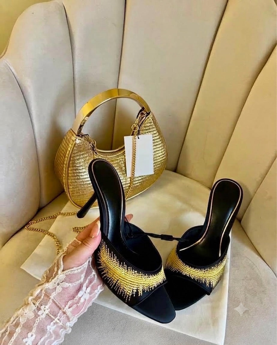 Mules à talons hauts 8cm