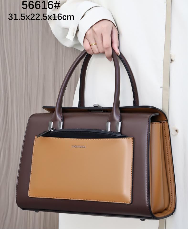 Sac à Main Rigide Bi-matière Chic