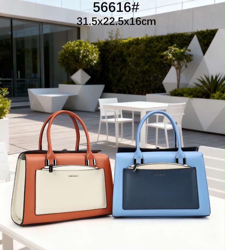 Sac à Main Rigide Bi-matière Chic