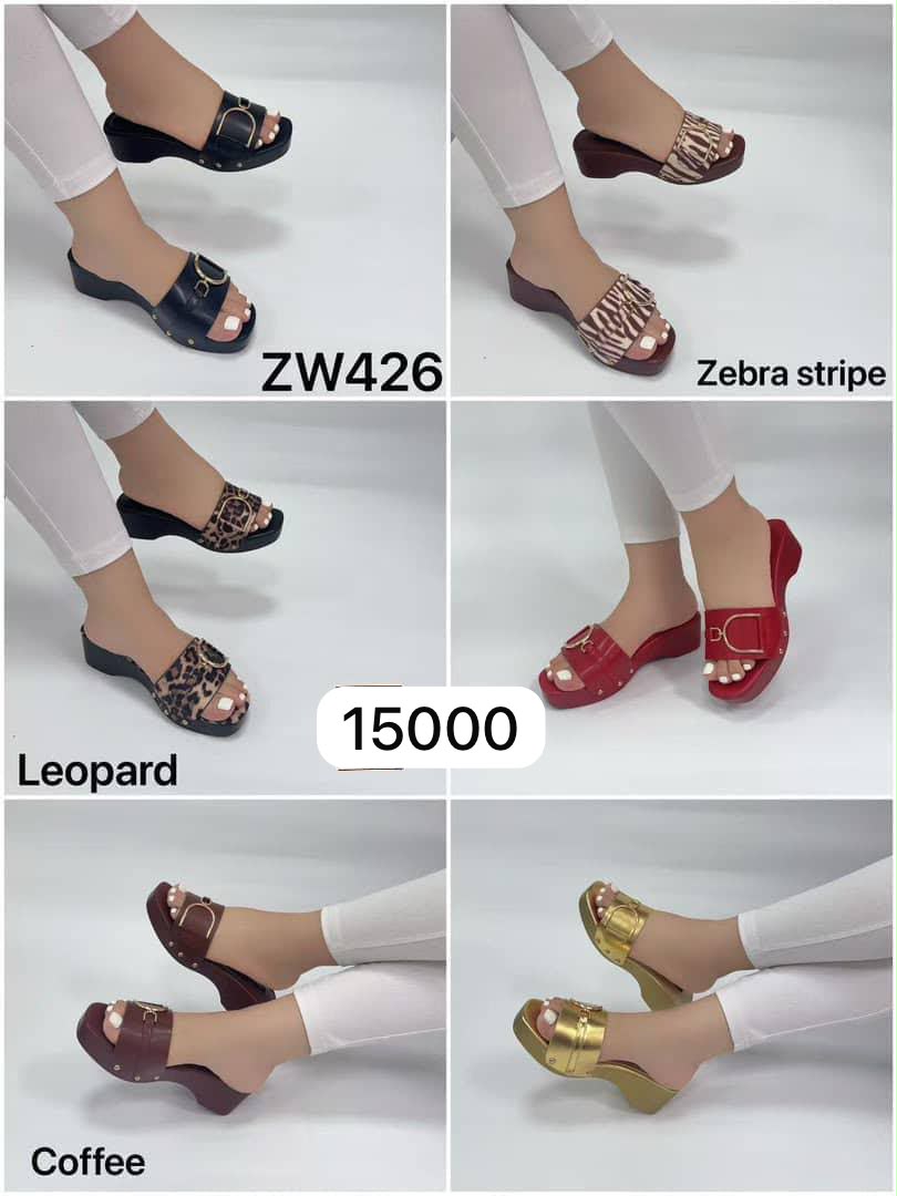Sandales Mules à Talon Compensé Moyen – Collection Confort et Style