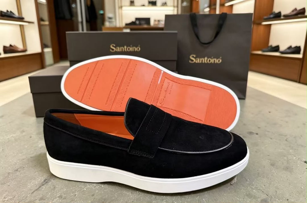 Mocassins Business Casual en Daim – Collection Homme